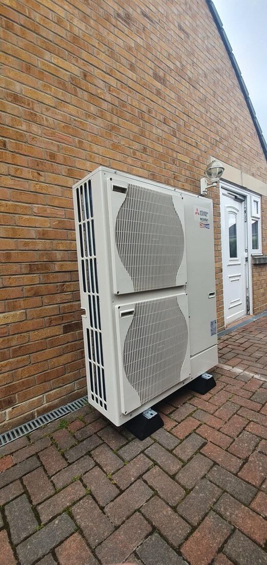 Air source heat pump installation in Sheffield by Qualis Energy